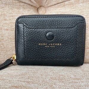 Marc Jacobs Black Leather Accordion Wallet